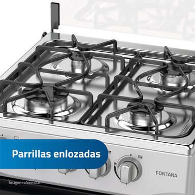 COCINA DE PIE A GAS INDURAMA 4 PLATOS FONTANA - 7