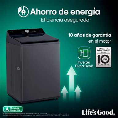 LAVADORA LG 18KG CARGA SUPERIOR TURBODRUM WT18OBTX - 9