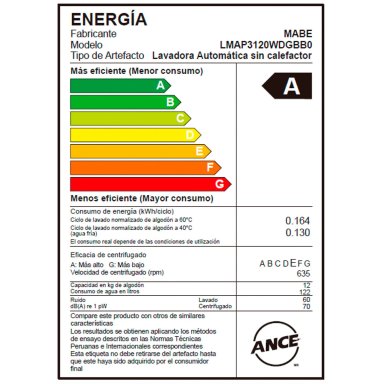 LAVADORA MABE 13KG CARGA SUPERIOR AQUA SAVER GREEN LMAP3120WDGBB0 - 8