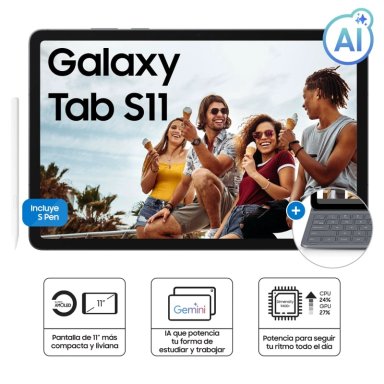 GALAXY TAB S11 WITH KEYBOARD COVER GRAY - 1