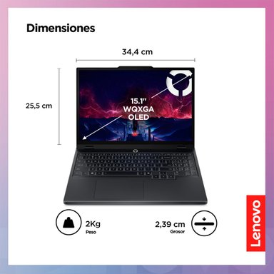 LAPTOP LENOVO LEGION 5 AMD RYZEN 7 32GB RAM 1TB SSD 15.1” OLED RTX 5070 - 3