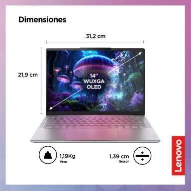 LAPTOP IA LENOVO YOGA SLIM 7I INTEL CORE ULTRA 7 SERIE 200 32GB RAM 1TB 14" WUXGA OLED - 3
