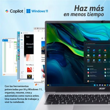 LAPTOP ACER ASPIRE LITE AL15-43P-R8W7 AMD RYZEN 7 8GB RAM 512GB SSD 15.6” - 7