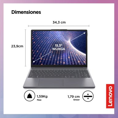 LAPTOP LENOVO IDEAPAD SLIM 3I INTEL CORE I5 8GB RAM 512 GB SSD 15.3" WUXGA - 2
