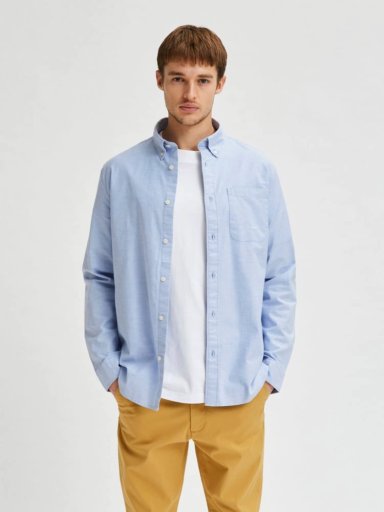 CAMISA MANGA LARGA ALGODÓN HOMBRE SELECTED OXFORD - 2
