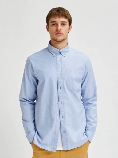 CAMISA MANGA LARGA ALGODÓN HOMBRE SELECTED OXFORD - 3