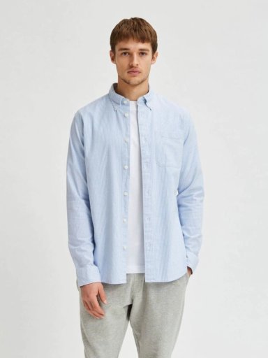 CAMISA MANGA LARGA ALGODÓN HOMBRE SELECTED OXFORD - 2