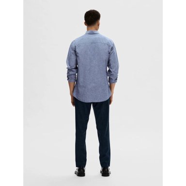 CAMISA MANGA LARGA HOMBRE SELECTED CELESTE 16078867 - 2