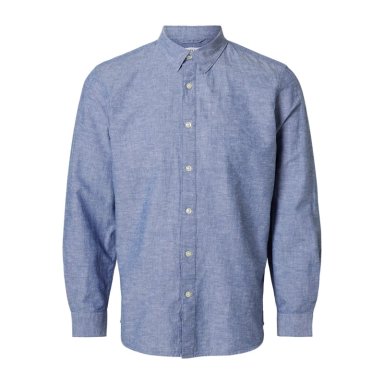 CAMISA MANGA LARGA HOMBRE SELECTED CELESTE 16078867 - 6