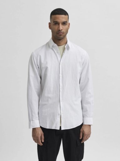 CAMISA MANGA LARGA HOMBRE SELECTED CELESTE 16078867 - 2