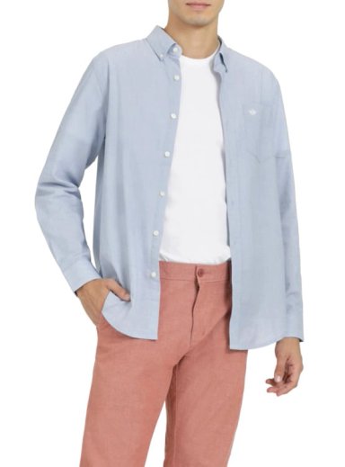 CAMISA MANGA LARGA ALGODÓN HOMBRE DOCKERS BLANCO SIGNATURE