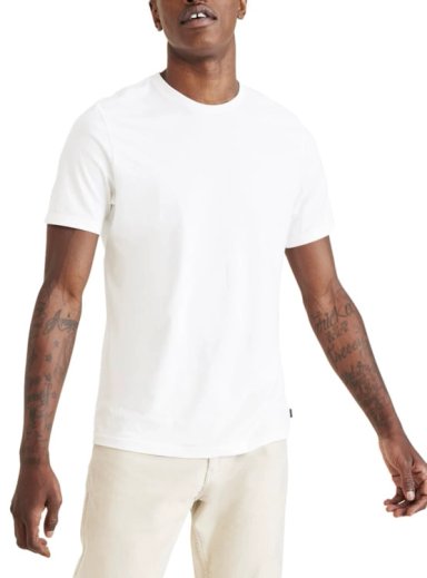POLO MANGA CORTA ALGODÓN HOMBRE DOCKERS BLANCO CREWNECK TEE