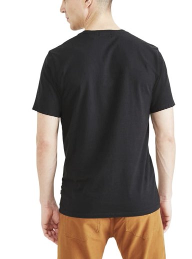 POLO MANGA CORTA ALGODÓN HOMBRE DOCKERS NEGRO CREWNECK TEE