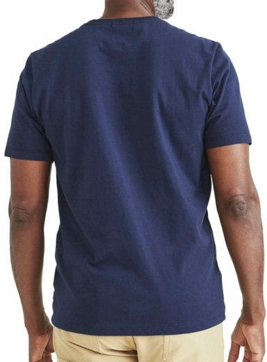 POLO MANGA CORTA ALGODÓN HOMBRE DOCKERS AZUL CREWNECK TEE - 4