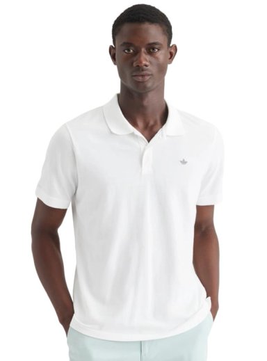 POLO PIQUE MANGA CORTA ALGODÓN HOMBRE DOCKERS BLANCO