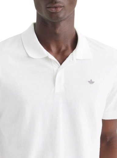 POLO PIQUE MANGA CORTA ALGODÓN HOMBRE DOCKERS BLANCO - 2