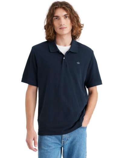 POLO MANGA CORTA ALGODÓN HOMBRE DOCKERS AZUL PIQUE 