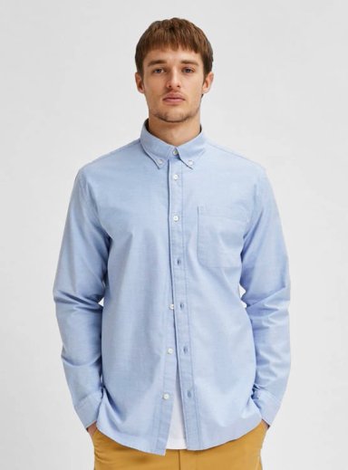 CAMISA MANGA LARGA ALGODÓN HOMBRE SELECTED REGDRICK