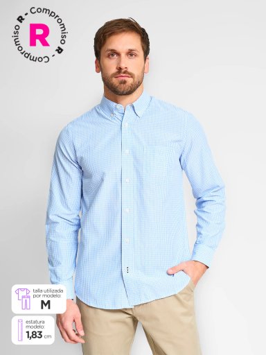 CAMISA MANGA LARGA HOMBRE KENNETH STEVENS CUA - 1