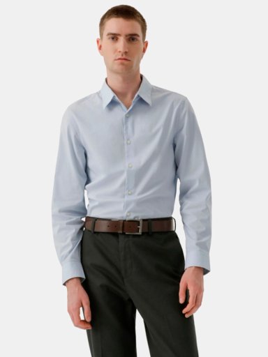 CAMISA MANGA LARGA ALGODÓN HOMBRE DOCKERS AZUL WORKDAY