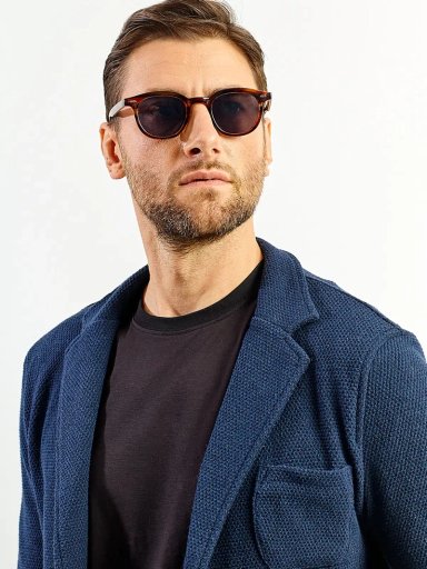 BLAZER CASUAL HOMBRE SPAVALDI EULOGIO AZUL ÍNDIGO - 3