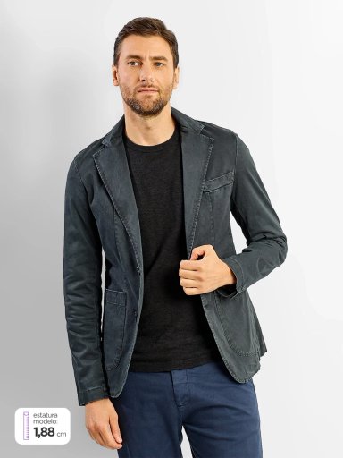 BLAZER HOMBRE SPAVALDI EDOARDO GRIS OSCURO - 1