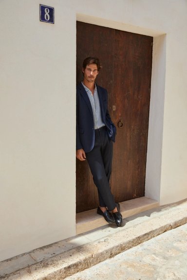 BLAZER HOMBRE SPAVALDI ELMO AZUL - 1