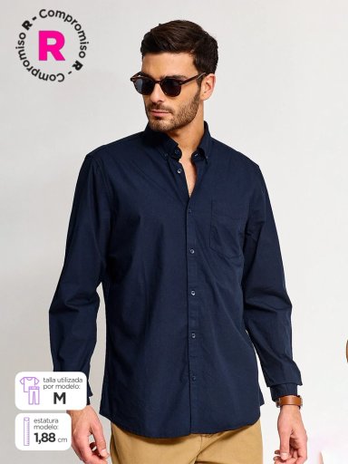 CAMISA MANGA LARGA NAVIGATA HOMBRE POPLIN - 1