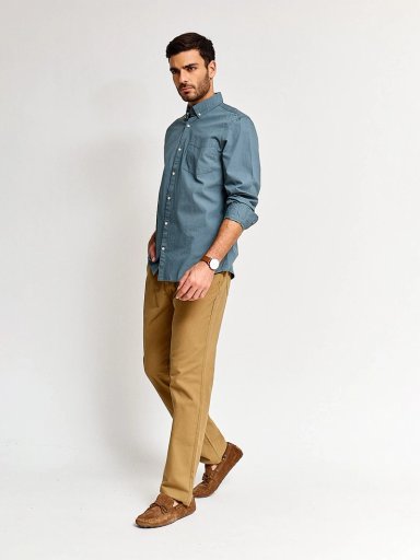 CAMISA MANGA LARGA NAVIGATA HOMBRE POPLIN - 4