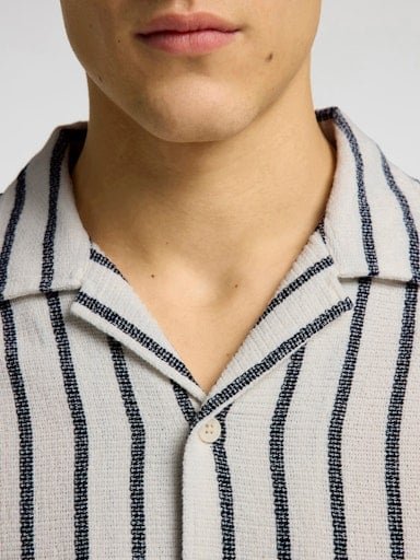 CAMISA MANGA CORTA ALGODÓN HOMBRE SELECTED CREMA 16089552 - 5