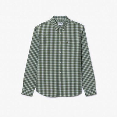 CAMISA MANGA LARGA HOMBRE LACOSTE CH6981 VERDE