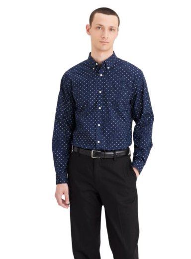 CAMISA MANGA LARGA HOMBRE DOCKERS SIGNATURE AZUL