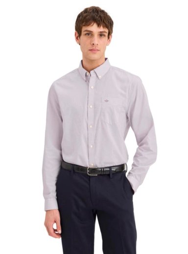 CAMISA MANGA LARGA HOMBRE DOCKERS SIGNATURE MORADO - 1