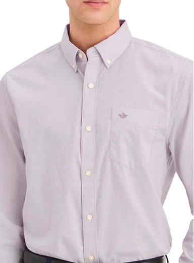 CAMISA MANGA LARGA HOMBRE DOCKERS SIGNATURE MORADO - 4
