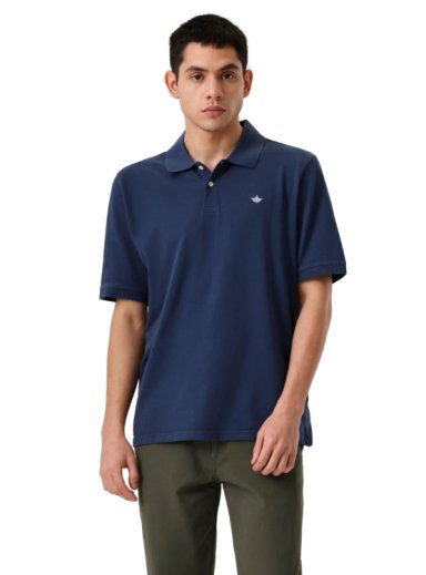 POLERA MANGA CORTA HOMBRE DOCKERS PIQUE AZUL