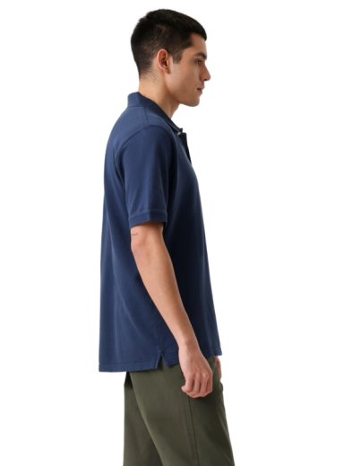 POLERA MANGA CORTA HOMBRE DOCKERS PIQUE AZUL - 2