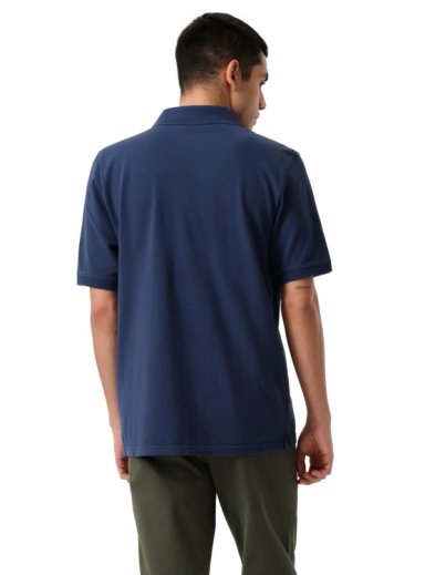 POLERA MANGA CORTA HOMBRE DOCKERS PIQUE AZUL - 3