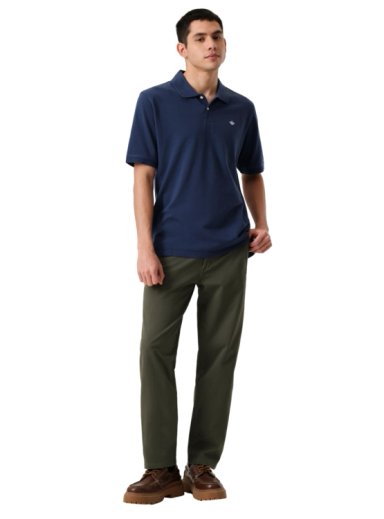 POLERA MANGA CORTA HOMBRE DOCKERS PIQUE AZUL - 4