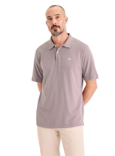 POLERA MANGA CORTA HOMBRE DOCKERS PIQUE MORADO