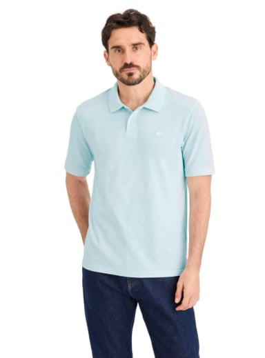 POLERA MANGA CORTA HOMBRE DOCKERS PIQUE AZUL - 1