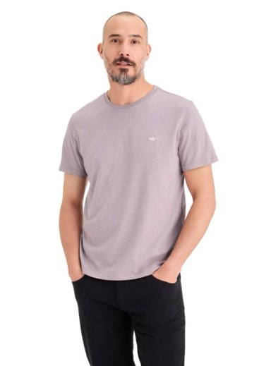 POLERA MANGA CORTA HOMBRE DOCKERS CREWNECK MORADO