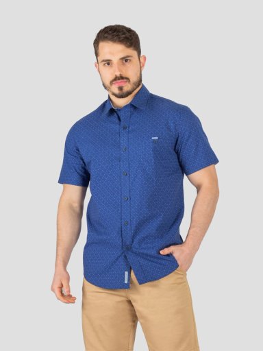 CAMISA MANGA CORTA ALGODÓN HOMBRE JOHN HOLDEN 9CY468 - 1