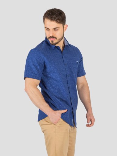 CAMISA MANGA CORTA ALGODÓN HOMBRE JOHN HOLDEN 9CY468 - 3