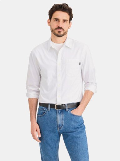 CAMISA MANGA LARGA ALGODÓN HOMBRE DOCKERS ULTIMATE BLANCO