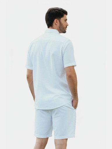 CAMISA MANGA CORTA ALGODÓN HOMBRE OSCAR DE LA RENTA - 3
