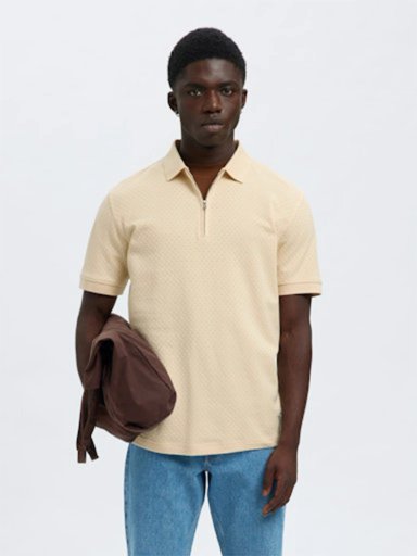 POLO MANGA CORTA HOMBRE SELECTED SLHISAAC - 1