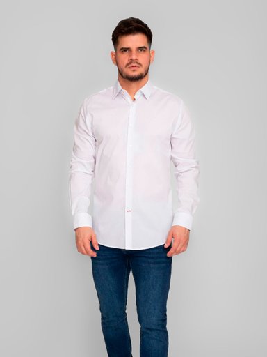 CAMISA ALGODÓN MANGA LARGA HOMBRE OSCAR DE LA RENTA - 1