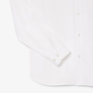 CAMISA MANGA LARGA ALGODÓN HOMBRE LACOSTE CH2933 BLANCO - 5