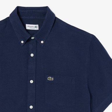 CAMISA MANGA CORTA HOMBRE LACOSTE CH5699 BLANCO - 4