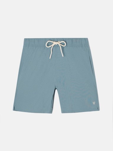 ROPA DE BAÑO HOMBRE SILBON LISO SEERSUCKER VERDE - 4